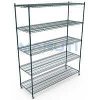 24 X 60 5 Tiers Green Wire Shelving - Feature: High Quality