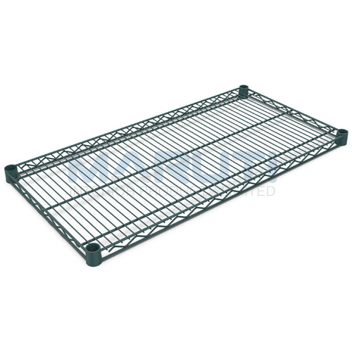 18 x 48 Wire Shelving Green