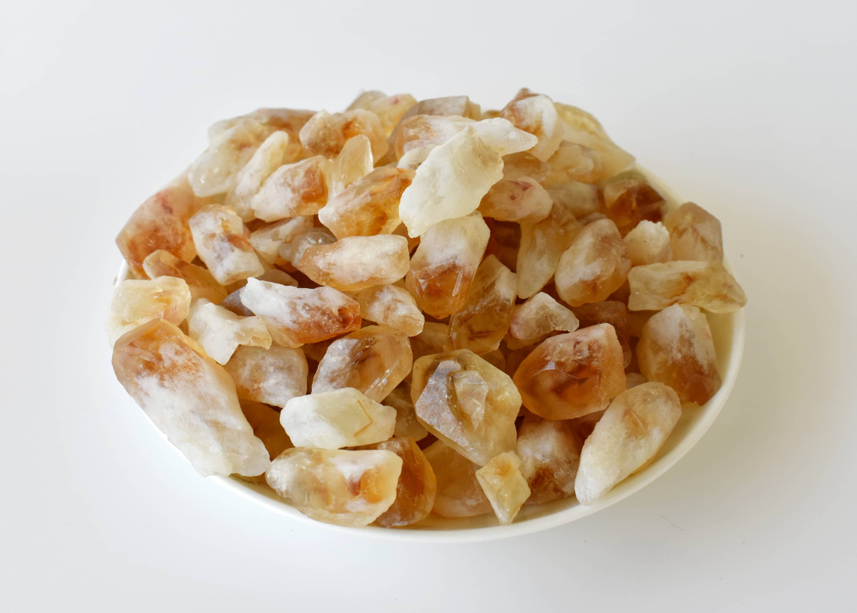 Natural Small Citrine Points, Natural Bulk Crystals