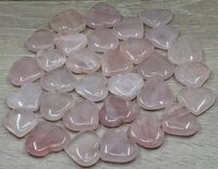 Rose Quartz Puffy Mini Hearts Crystal Hearts