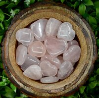 Rose Quartz Puffy Mini Hearts Crystal Hearts