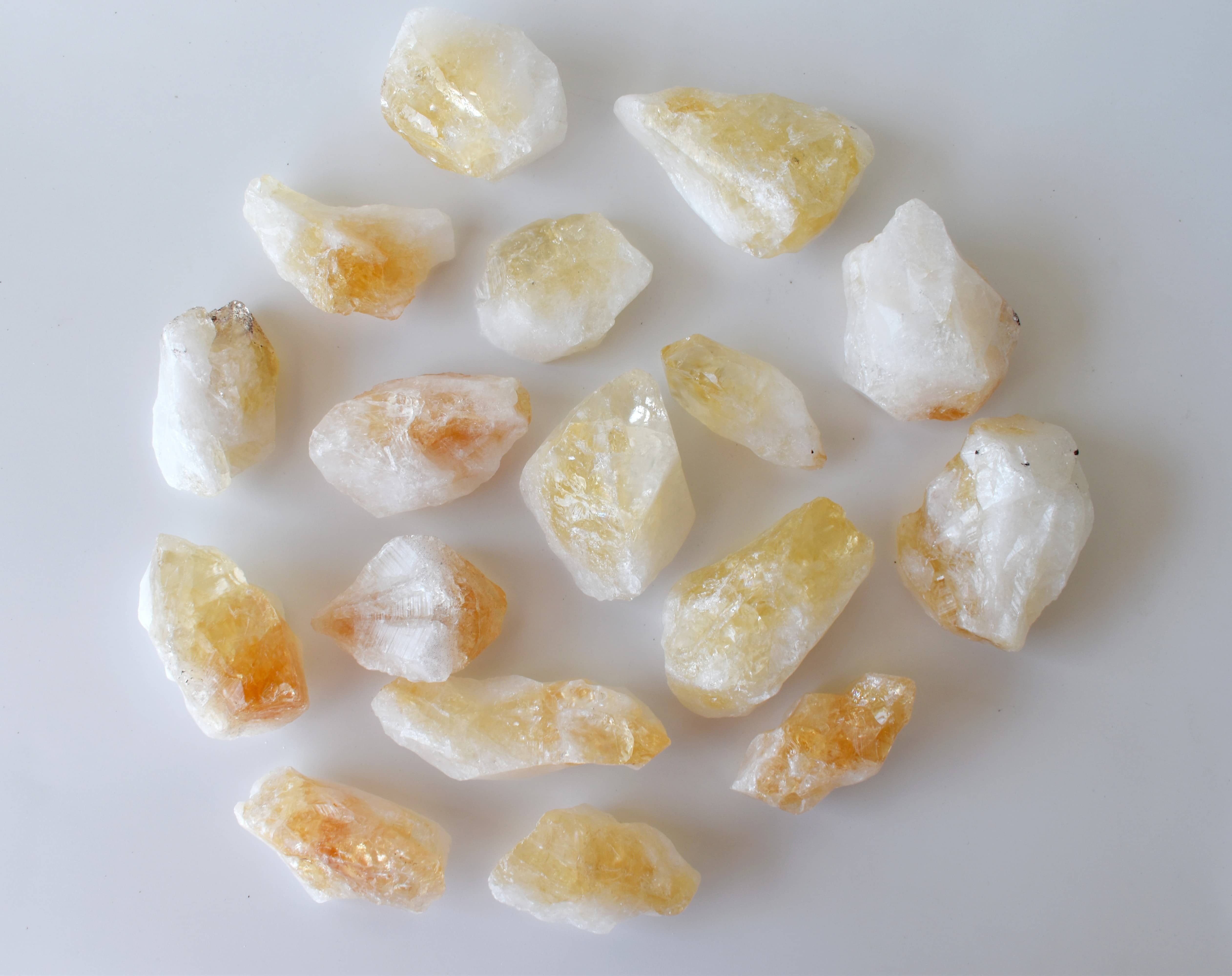 Natural Large Citrine Points, Natural Bulk Crystals