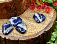 Sodalite Puffy Mini Hearts Crystal Hearts