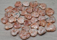 Sunstone Puffy Mini Hearts Crystal Heart