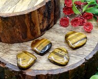 Tiger Eye Puffy Mini Hearts Heart Crystal