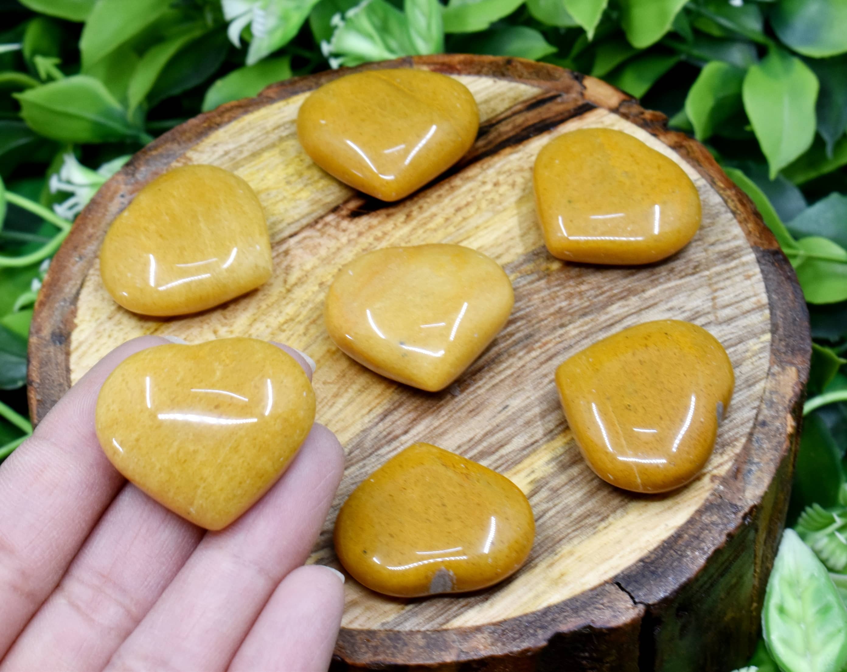 Yellow Aventurine Puffy Mini Hearts Mini Puffy Heart Crystal