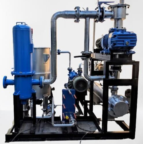 MECHANICAL VACUUM BOOSTER SYSTEM - Cast Iron & Stainless Steel, Blue Color | High Pressure, 760 mm/hg Max Suction, Fast Pump Down Efficiency