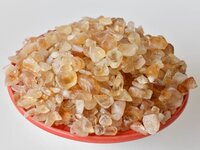 Citrine Gemstone Chips Loose Crystal Chips - Design: Plain