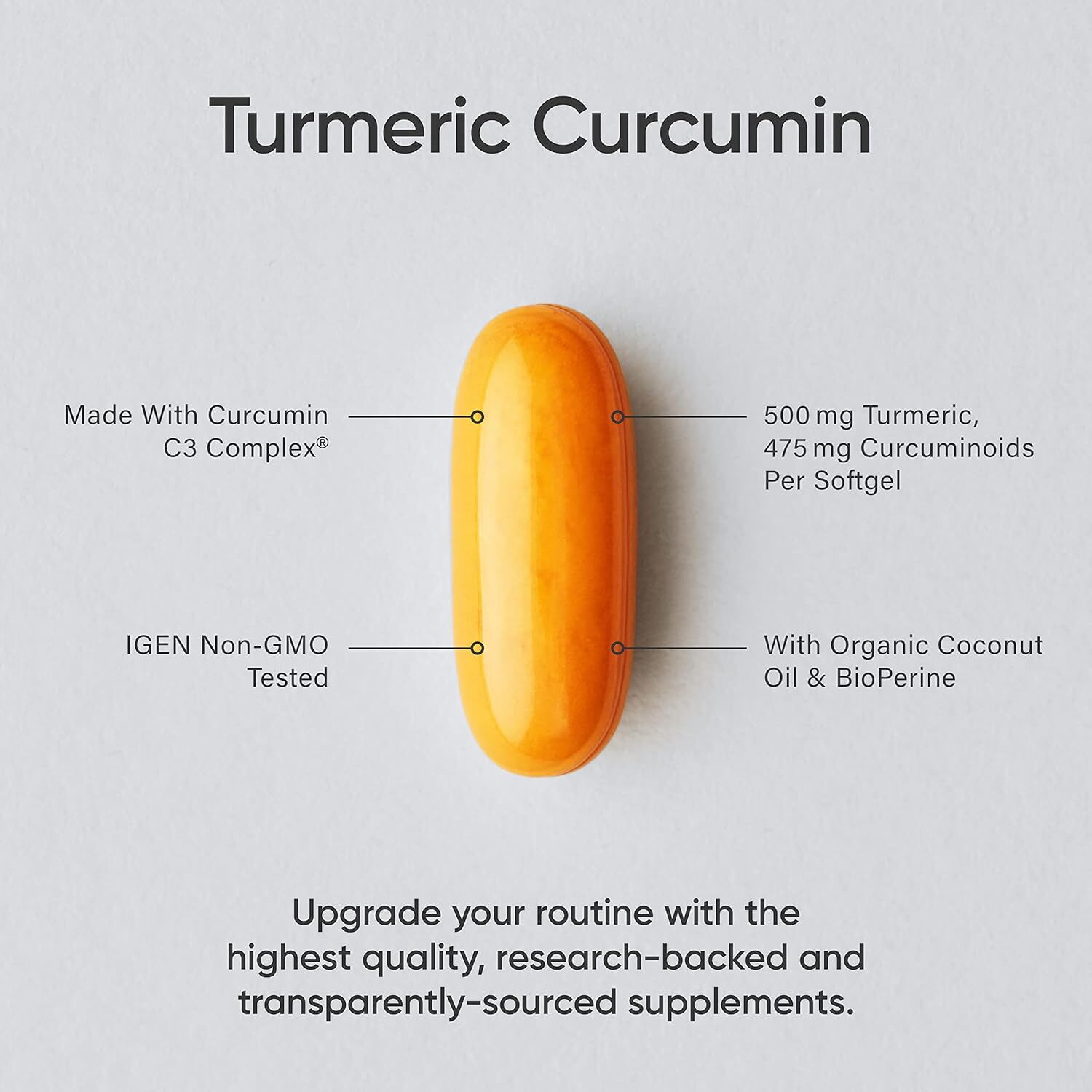 Sports Research Turmeric Curcumin C3 Complex - Softgels 120 Count