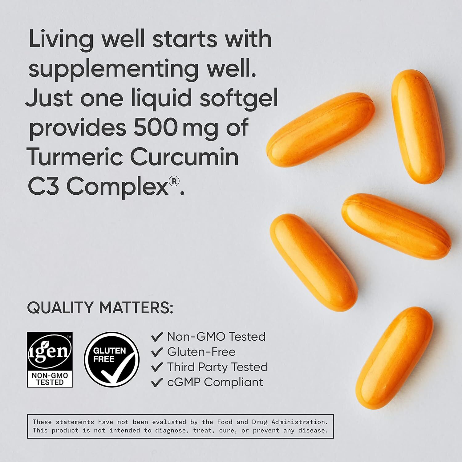 Sports Research Turmeric Curcumin C3 Complex - Softgels 120 Count