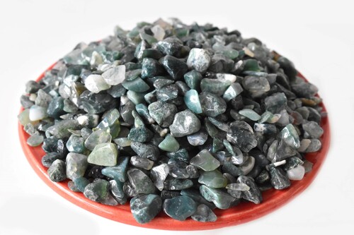 Moss Agate Gemstone Chips Loose Crystal Chips