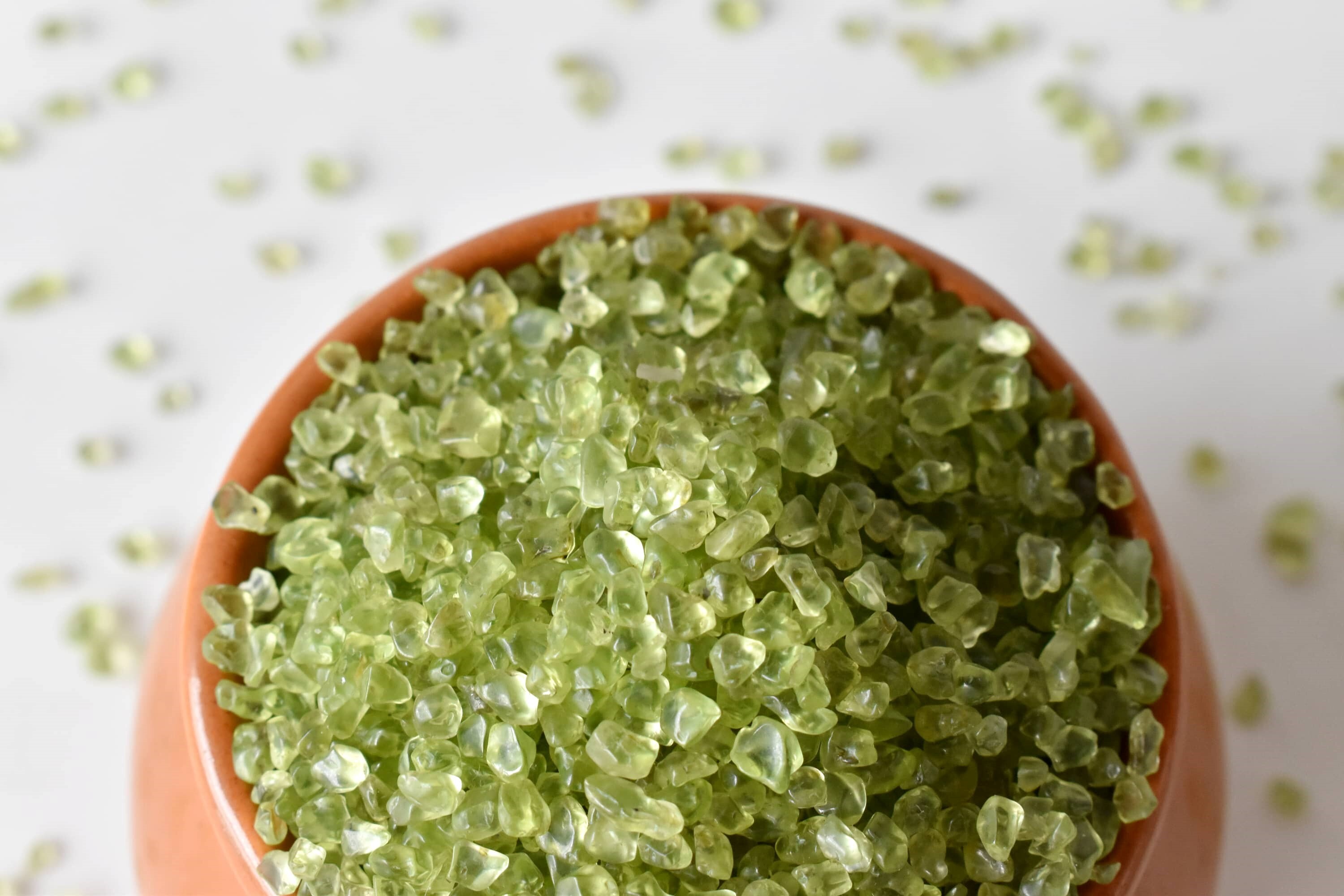 Peridot Gemstone Chips Loose Crystal Chips