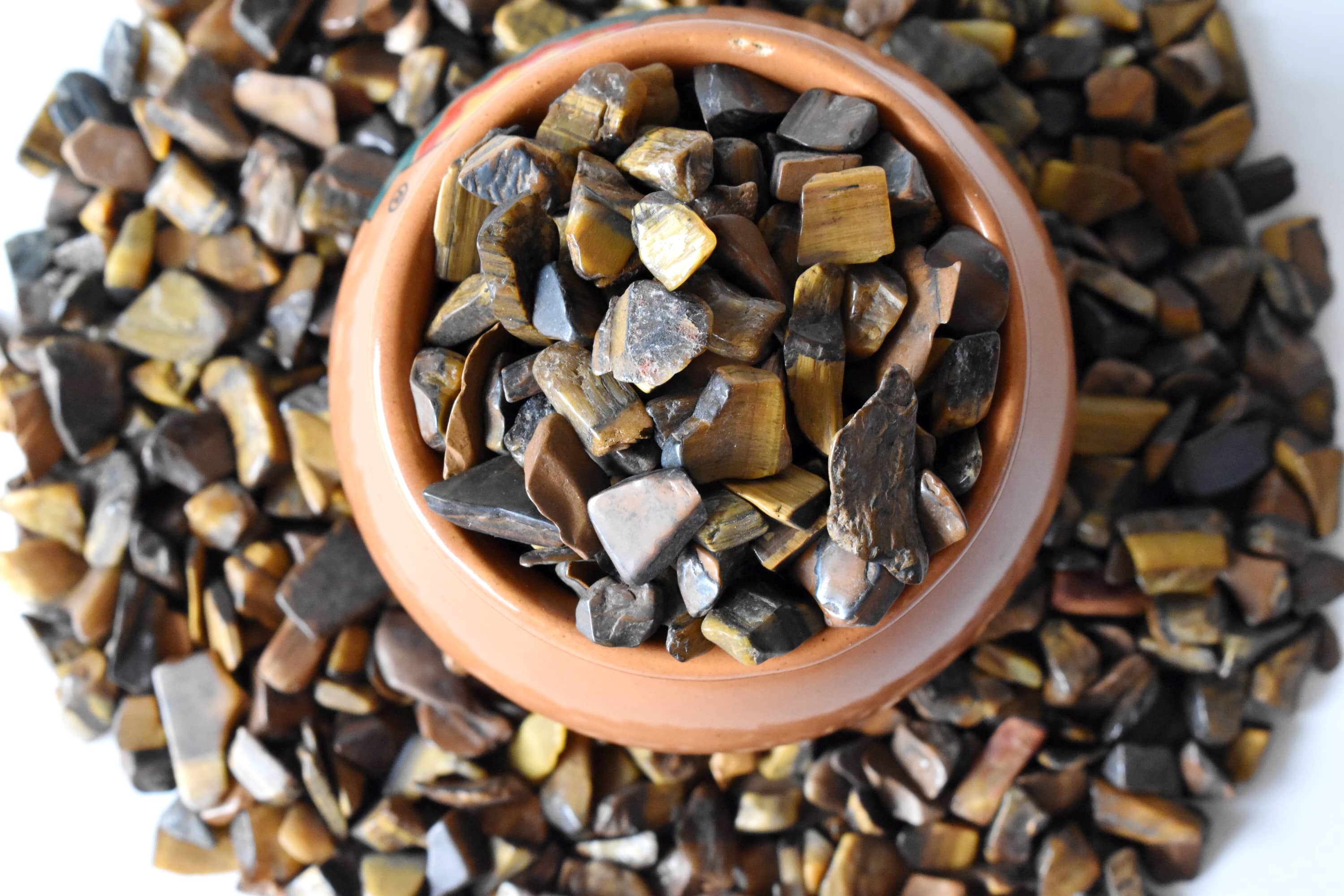 Tiger Eye Gemstone Chips Loose Crystal Chips