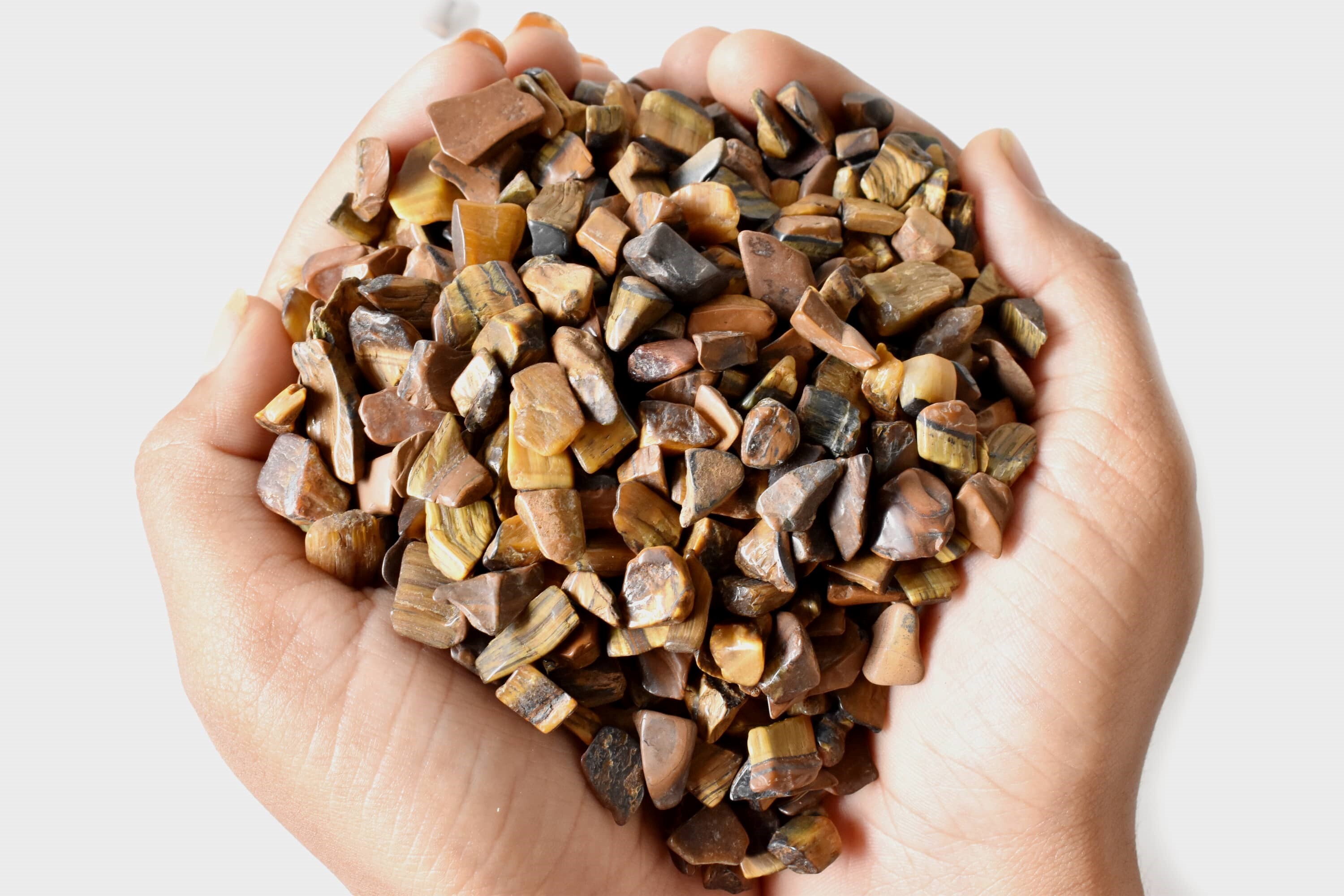 Tiger Eye Gemstone Chips Loose Crystal Chips