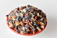 Mix Agate Gemstone Chips Loose Crystal Chips - Raw Natural Undrilled Unpolished Gemstone Material, Standard Size Multicolour Variety