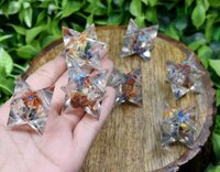 7 Chakra Crystal Merkaba Stars, Crystal Grid, Energy Healing Sacred Geometry Stars