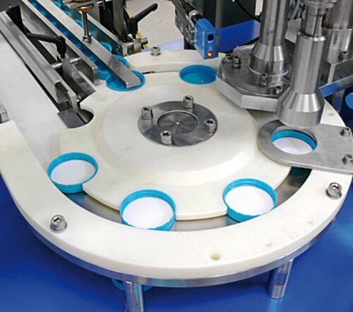 Cap Wadding Machine - Stainless Steel, 1200x1000x1500 mm, Blue and White | Automatic Wadding Packaging, PLC Control, 500-1500 Caps/Hour