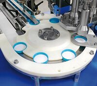 Cap Wadding Machine - Stainless Steel, 1200x1000x1500 Mm, Blue And White | Automatic Wadding Packaging, Plc Control, 500-1500 Caps/hour