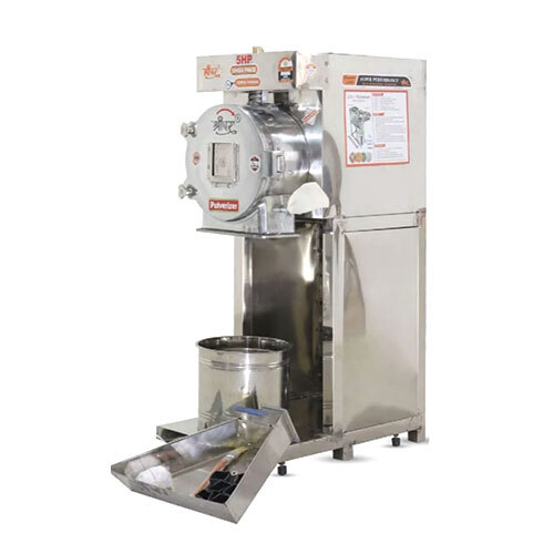 Stainless Steel 5 Hp Ss Single Phase 2 In 1 Pulverizer Machine