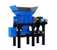 Shredall Rubberised Fabric Cutting Shredder - Double Shaft Design, 100-1000 Kgs/hr Capacity, Fully Automatic Operation, Versatile Textile Waste Management