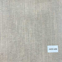 Natural Laminated Juco Fabric - Multicolor, Lightweight Washable Plain Texture | Ideal For Garment Industries
