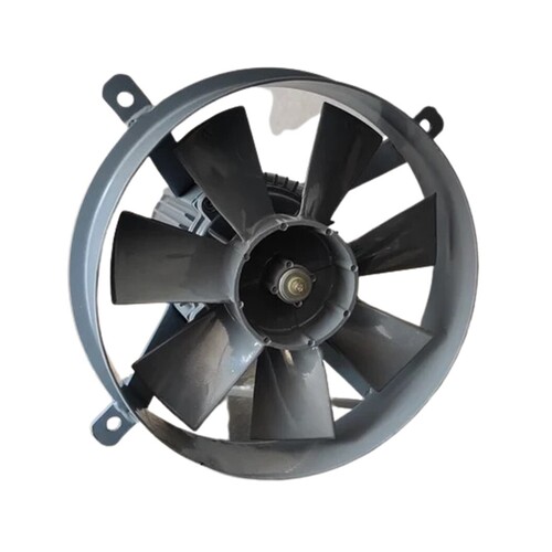 Flameproof Exhaust Fan - Die Cast Aluminum LM6, 24-Inch Size, Grey Color, 3-Blade Design, 5-Star Energy Efficiency Rating, Wall Mounted, 230 Volt Power