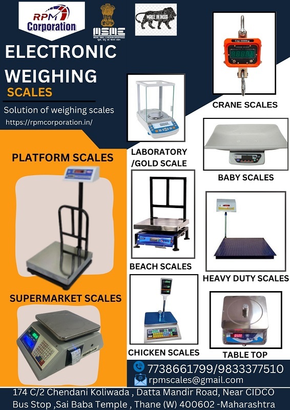 Electronic Weighing Scale - Accuracy: 100  %