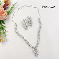 New Fancy  Designer American Diamond Necklace Set