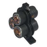 Trefoil Cable Clamp - Color: Black