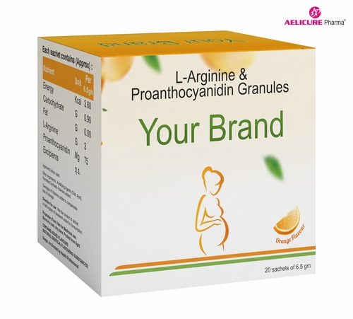 L Arginine And Proanthocyanidin Granules Sachet