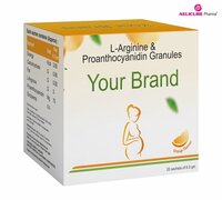 L Arginine & Proanthocyanidin Granules - Orange Flavor Powder Sachets