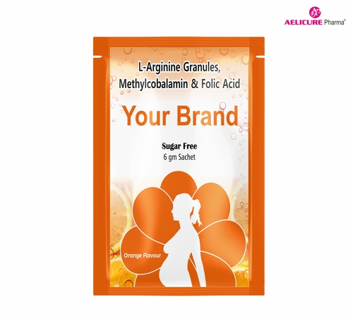 L Arginine Granules Methylcobalamin And Folic Acid Sachet