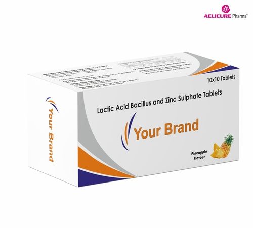 Lactic Acid Bacillus And Zinc Sulphate Tablets Best Before: 18 Months