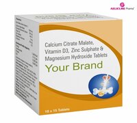 Calcium Citrate Vitamin D3 Magnesium With Zinc Tablets - Best Before: 18 Months