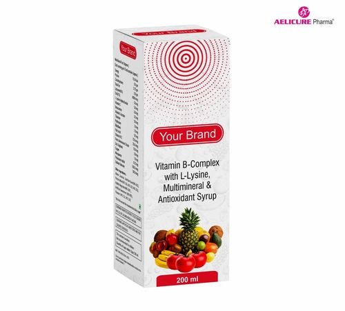 Vitamin B Complex With L Lysin Multiminerals And Antioxidant Syrup