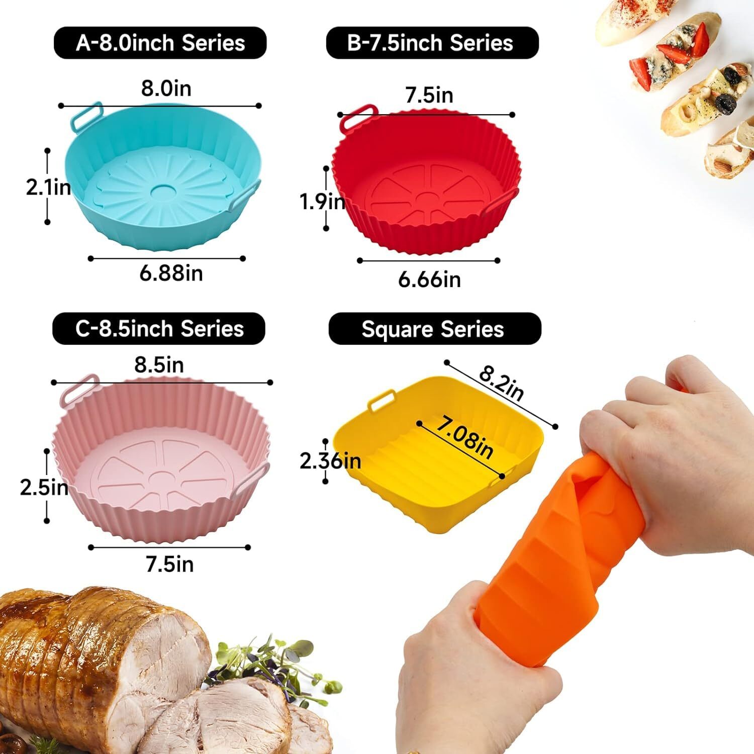 AIR FRYER SILICONE POT