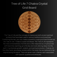 Tree of Life 7 Chakra Wooden Crystal Recharging Plates