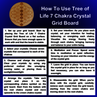 Tree of Life 7 Chakra Wooden Crystal Recharging Plates