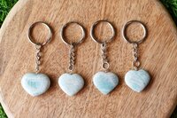 Amazonite Key Chain, Gemstone Keychain Crystal Key Ring