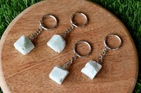 Amazonite Key Chain, Gemstone Keychain Crystal Key Ring