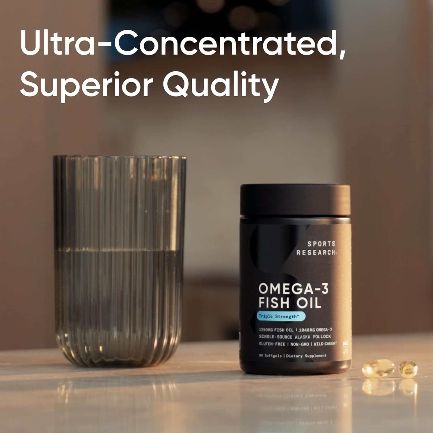 Sports Research Omega 3 Fish Oil 1250 mg, 90 ct