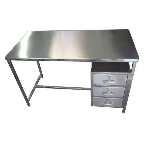 Silver S S Table With Drawer Manufacturers