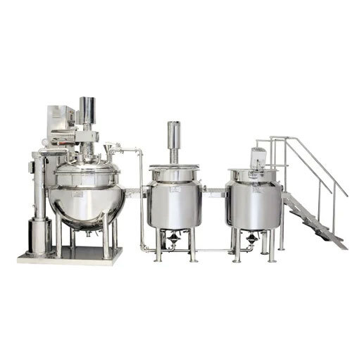 Automatic Ointment Cream Manufacturing Plant - Color: Silver