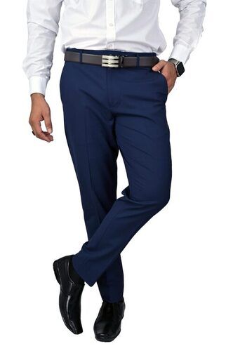 Navy Blue Precision Tailoring Ism Apparel Ankle Fit Trousers