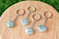 Green Aventurine Key Chain, Gemstone Keychain Crystal Key Ring