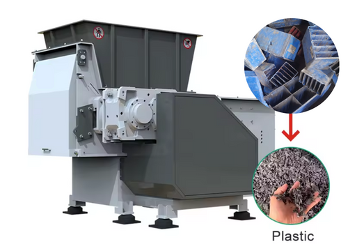 Single Shaft Plastic Battery Box Shredder