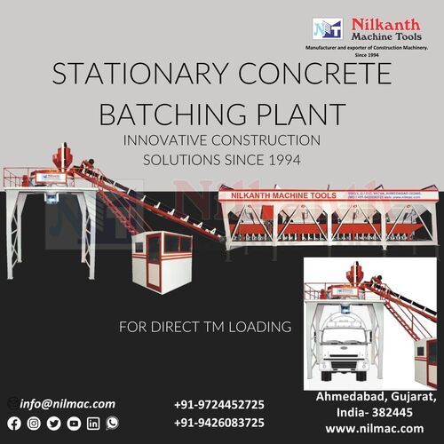 Stationary Concrete Batching Plant- 45cu.m/hr