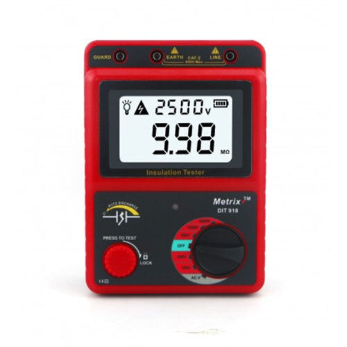 Black & Red Dit 918 Digital Insulation Testers