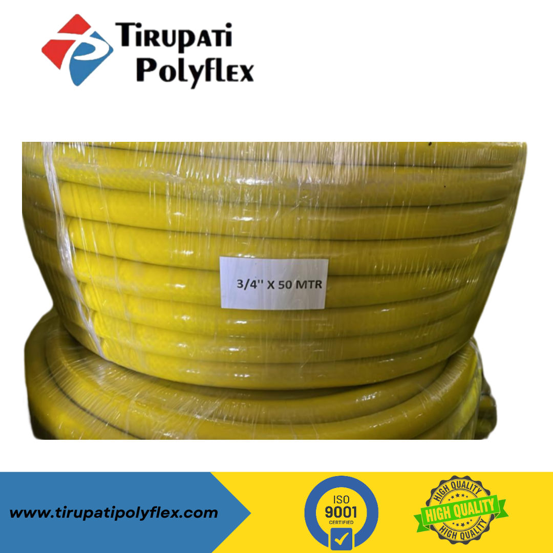 yellow black garden hose