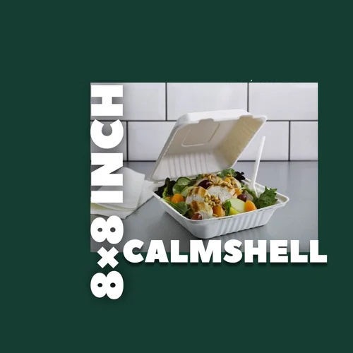 Sugarcane Bagasse Clamshell Box